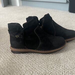 Born Black Suede Ankle Booties